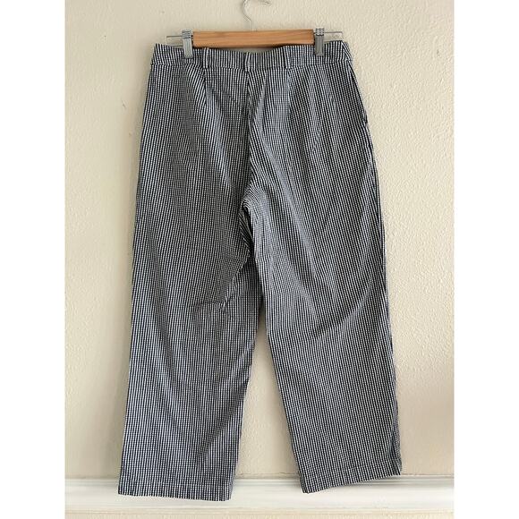 Sag Harbor Sport Vintage gingham black & white capri pants size 8 preppy mom - Picture 3 of 11